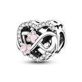 LAZA 925 Sterling Silver Charm for Bracelet Necklace Dangle Love Mom Butterfly Party Charm Beads Pendants DIY Jewelry for Women - color: Love Cat Paws