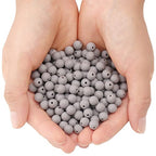 BONNY BOXX 1000PCs 6MM Matte Grey Acrylic Round Beads, Frosted Plastic Resin Bubblegum Balls Chunky Gumball Beads for Necklace and Bracelet Making, Crafting Supplies - color: Matte Grey, size: 6MM