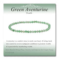 MASSIVE BEADS Natural Genuine Gemstone Beads Healing Crystal Chakra Reiki Jewelry Faceted Round Beads Bracelets 3mm - color: Green Aventurine