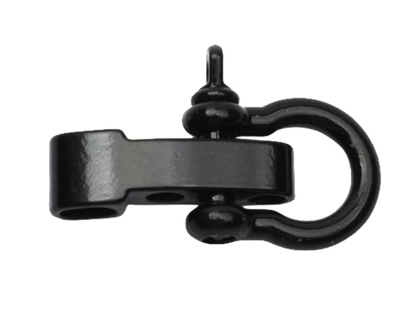 Hewnda 10 Sets Zinc alloy Bow Shackle Umbrella Rope,Adjustable D Umbrella Rope Bracelet Buckle Survival D Shape