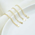 Mulutoo 200 Pcs Chain Extender for Jewelry Making, Bracelet & Necklace Extension Chain, Silver & Gold, 70mm x 4mm - color: Gold and Silver, size: 70mmx4mm