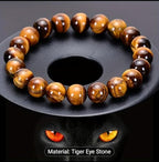 Tiger Eye Beads 8mm Round Natural Gemstone Loose Beads for Jewelry Making Bracelets DIY Crafts