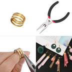 EuTengHao 1504pcs Open Jump Ring and Lobster Clasps Kit Include Pliers Tweezers Jewelry Making Repair Supplies Kit with Jewelry Making Accessories for Necklace Making Repair (Silver) - color: Silver