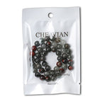 45PCS 8mm Natural African Bloodstone Gemstone Smooth Surface Round Loose Beads for Jewelry Making 1 String 15 Inches - color: African Bloodstone, size: 8mm