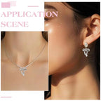 100Pcs Bowknot Charms, Alloy Bow Pendants Bowknot Jewelry Bulk Dangle Charms Elegant Earring Pendants for Earrings Necklace Bracelet Keychain Jewelry Making DIY Crafts - color: Antique Silver
