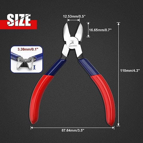 Diagonal Cutting Pliers Mini Wire Cutters Small Side Cutter Sharp Precision Nipper Mini Jewelry Pliers Hand Jewellery Making Tool - style: Diagonal Pliers