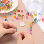 MECCANIXITY 400pcs Czech Faceted Bicone Beads 8mm Glass Spacer Bead Bulk for Jewelry Making & DIY Craft, Dark Brown - color: Dark Brown