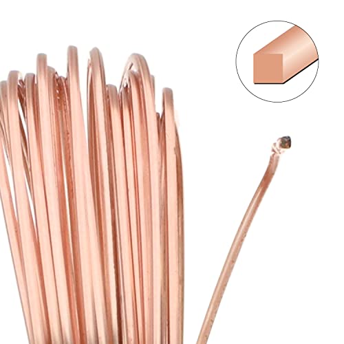 The Beadsmith Square Craft Wire - Medium Temper Beading Wire, Rose Gold Color, 18 Gauge, 4 Yards - color: Rose Gold, size: 18 Gauge, 4 Yard Coil