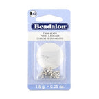 Beadalon Crimp Beads, Size #2, Silver Plated, 1.5 g, Approx. 45 pc - color: Silver, size: Size #2, 45 pc