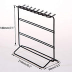 Jewelry Organizer, Jewelry Holder, Perfect Earrings, Necklaces and Bracelets Holder, Black - color: Black