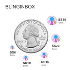 Blinginbox 5000pcs Flatback Rhinestones,Resin Non Hotfix Rhinestones Large Quantity Wholesale for Crafts DIY Creative Design,Clothes,Makeup,Nail Art (6mm=0.24",Transparent Clear AB) - color: Transparent Clear AB, size: 6mm=0.24"