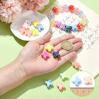 Ipotkitt 20 Pcs UV Plated Letter X Shaped Acrylic Beads Iridescent Cross Spacer Beads Random Color Beaded Ornaments for DIY Jewelry Making Necklace Bracelet Earrings - color: 20pcs-Cross Beads-15x15x8mm