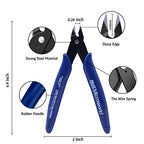 Microworld 3D Metal Model Tools, 2Pcs/Set Mini Flat Nose Plier Nipper Tool with Comfort Grip Handle, Professional for DIY 3D Metal Puzzle Model Kit Jigsaw Assembling