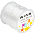 Homepal 1mm Elastic String for Bracelets, Clear Elastic String Elastic Cord for Jewelry Making, Crystal Jewelry String for Bracelets, Necklaces, Beading and Crafts 100m/roll