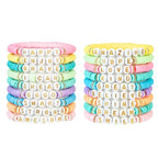 JIASHUYEYE Preppy Bracelets for Teen Girls - Stackable Boho Surfer Friendship Bracelets Set for Little Girls & Women - style: 18Pcs - Inspiration