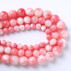 8MM 46PCS Pink Persian Jade Spacer Loose Beads for Jewelry Making DIY Bracelet Necklace - color: Pink Persian Jade, size: 8mm