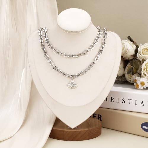 SMYHTGLIF 2 Meters Silver Bone Chain Bulk for Jewelry Making Stainless Steel Unsoldered Jewelry Making Chains Roll - color: Bone Silver