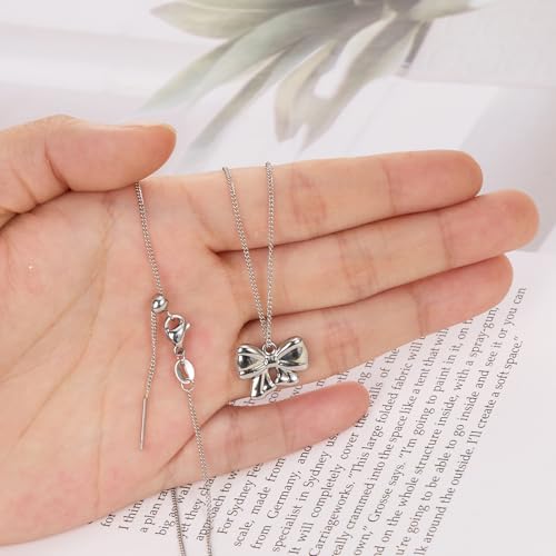 Crisjanggo 10 Pcs Silver Necklace Cable Chain Stainless Steel Chain for Jewelry Making Adjustable Charm Necklace Bulk 20 Inches with Lobster Clasps for Women - color: Re-Silver Cable