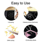ECYC Ltd 10g 1.5mm French Bullion Wire, Spiral Copper Coil Wire French Coil Embroidery Wire French Metallic Wire Flexible Jewelry Wire for Embroidery, Beading, Jewelry Making, Garment Design - color: Rose Gold