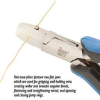The Beadsmith Flat Nylon Jaw Pliers – 5 inches (127mm) – Ergonomic Handle with Double Leaf Springs – Includes Replacement Heads – Jewelry Making Tool for Creating Bracelets, Earrings & Necklaces - style: Flat Jaw
