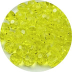 Crystal Glass Beads 100 Pieces 8mm Round Faceted Glass Spacer Beads for Jewelry Making Bracelet Earring Necklace DIY Craft Supplies(Gold Yellow) - color: Gold Yellow, size: 8mm
