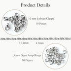 Jabogrii 16.4 Feet Stainless Steel Chain for Jewelry Making Silver Craft Bulk Chain Roll Handmade Jewelry Making Supplies - color: Silver