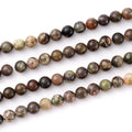 6mm 60pcs DIY Natural Flower Agate Stone Beads Round Healing Crystal Gemstone Loose Beads for Jewelry Making Handmade Bracelet Necklace - color: Flower Agate, size: 6mm