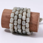 Natural Large Spectrolite Cube Stone Beads 8x11mm 38cm/str Loose Semi Gemstone Stone Square Beads for Making Bracelets Necklace - color: Spectrolite