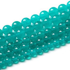 90PCS 4mm Natural Stone Beads Blue Amazonite Jade Stone Round Loose Beads for Jewelry Making DIY Bracelet Necklace 15 Inch(Amazonite Blue Jade, 4mm) - color: Amazonite Blue Jade, size: 4mm