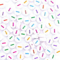 300Pcs Vowel Letter Beads I 4X7mm Individual Round Alphabet Beads for Friendship Bracelets Making - color: Round - I