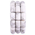 BEADIA Natural White Howlite Cylinder Stone Loose Semi Gemstone Beads for Jewelry Making 10mmx14mm 38cm - color: White Howlite, size: 10mm x 14mm