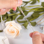 Necklace Extender White Gold Plated Brass Chain Extenders Extension for Necklace Bracelet Anklet（1 2 3 inch） - color: B-White Gold