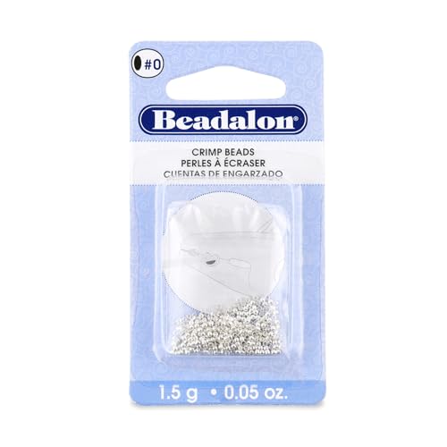Beadalon 7 Strand Bundle 2, Jewelry Making Tool Kit, 7 Strand Stainless Steel Bead Stringing Wire (0.012" Dia., 30' L), Silver Plated Crimp Beads Size #0, Micro Crimp Tool