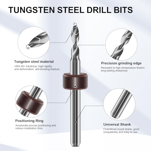 Dual-Bearing Pin Vise Hand Drill Set, 26 Pcs (0.1mm-2.0mm) with Tweezers & Cleaning Brush - Professional Micro Drill Bit Set for Jewelry, Resin, Clay, PCB, Mini Models, Plastic, Crafts(Red) - color: Red