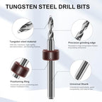 Dual-Bearing Pin Vise Hand Drill Set, 26 Pcs (0.1mm-2.0mm) with Tweezers & Cleaning Brush - Professional Micro Drill Bit Set for Jewelry, Resin, Clay, PCB, Mini Models, Plastic, Crafts(Red) - color: Red