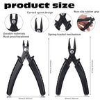 2 Pcs Jump Ring Pliers for Jewelry Making, Portable Jump Ring Opener Premium Metal Jumps Rings Open Plier for Making Jewelry Beading DIY Handmade Crafts Necklace Bracelet Repair Supplies, Black