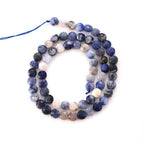 6mm Faceted Natural Blue Sodalite Stone Beads Coin Disc Gemstone Spacer Beads for Jewelry Making DIY Bracelet Necklace - color: Blue Sodalite