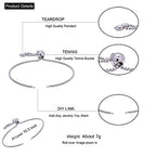DanLingJewelry 10Pcs 304 Stainless Steel Adjustable Bolo Bracelets Slider Extender Chains with Box Chains for Bracelets Jewelry Making - color: StyleⅨ-10 pcs-Platinum