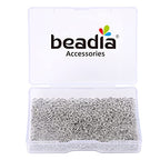 BEADIA Platinum Plated Jump Rings Non Tarnish 3mm 1200pcs for Jewelry Making Findings - color: Platinum, size: 0.5x3mm