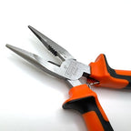 Edward Tools Pro-Grip 6" Needle Nose Pliers - Carbon Steel Jaws - Spring Loaded Design for Easier Use - Ergo Soft Handle with Safety Ridge - Long Reach for Home, Fishing, Jewelry, Crafts (Pack of 2)