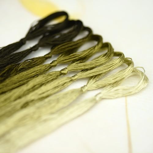 MIINGGUXIUYI Mulberry Silk Floss Embroidery Thread Floss-Cross Stitch Threads China Silk Woven Jewelry Threads DIY Sewing Kits (85) - color: 85