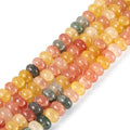 About 155~159pcs/strand Rondelle Glass Beads Imitation Gemstones Loose Spacer Beads for Jewelry Making Bracelet Necklace Earring DIY Crafts, 8x5mm, Black - color: Black