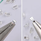 8Pcs 925 Sterling Silver Pendant Clasp Pinch Clip Bails for Jewelry Making, Slider Pendant Connectors with Open Loop, Sterling Silver Findings Jewelry Pendants Clasps for Necklace Charms - color: 8PcsA