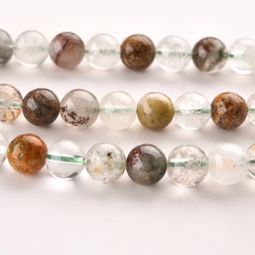 6mm Green Peridot Stone Beads Natural Crystal Gemstone Round Loose Beads for DIY Jewelry Making 15"/Strand - color: Green Peridot, size: 6mm