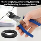 12 Gauge Aluminum Wire 100FT, 2mm Bendable Metal Anodized Aluminum Wire for Sculpting Jewelry Making Crafts Wreath Beading Floral(Black) - color: Black
