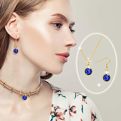 Hicarer 72 Pcs Crystal Birthstone Charms DIY Beads Pendant Crystal Charm for Jewelry Necklace Bracelet Earring Making, 7 mm - color: Light Colors, Golden Base