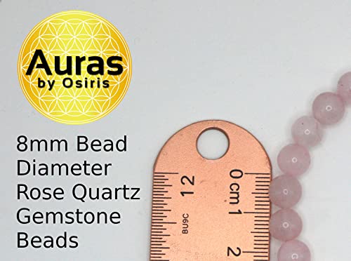 Rose Quartz Bracelet - 8mm Healing Crystal for Love, Unisex - color: 02: Rose Quartz, style: A: 6-6.4 inches