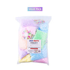 Slime Foam Beads Floam Balls – 18 Pack Pastel Microfoam Beads Kit 0.1-0.14 inch (90,000 Pcs) Micro Colors Rainbow Fruit Beads Craft Add ins Homemade DIY Kids Ingredients Flote Microbeads Supplies