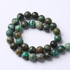 4mm 90pcs Natural African Turquoise Stone Beads for Jewelry Making Round Loose Gemstone Beads DIY Bracelet Necklace Earrings(African Turquoises, 4mm) - color: African Turquoises, size: 4mm
