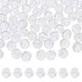 MECCANIXITY 400pcs Czech Faceted Bicone Beads 8mm Glass Spacer Bead Bulk for Jewelry Making & DIY Craft, Transparent - color: Transparent